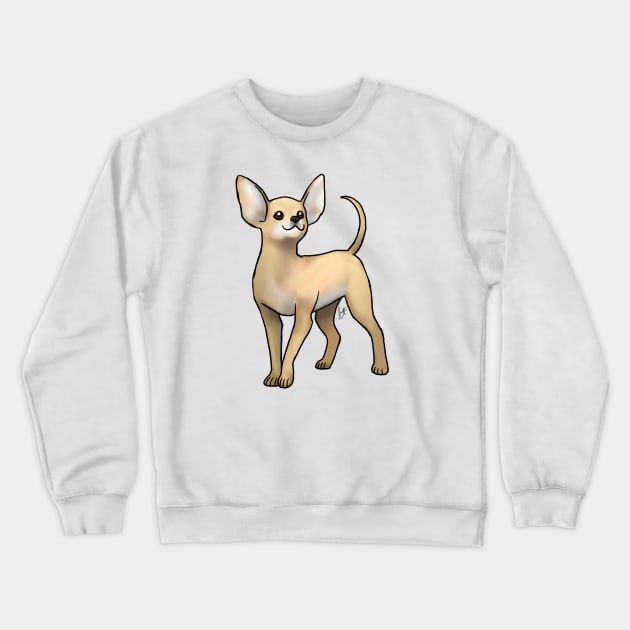 Dog - Russian Toy - Smooth Coated Red Crewneck Sweatshirt by Jen's Dogs Custom Gifts and Designs